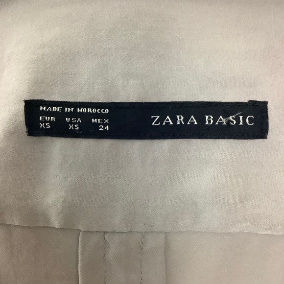 ZARA BASIC Light Gray V-Neck Top 186 - Picture 4 of 10